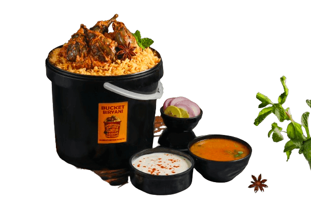 Gutti Vankaya Biryani Bucket at Bagara Biryani Cafe