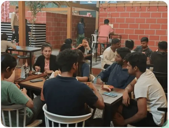 Customers enjoying their time in Bagara Biryani Cafe | Bagara Biryani Cafe – Authentic Andhra-Style Biryani in Bengaluru Customers enjoying their time in Bagara Biryani Cafe