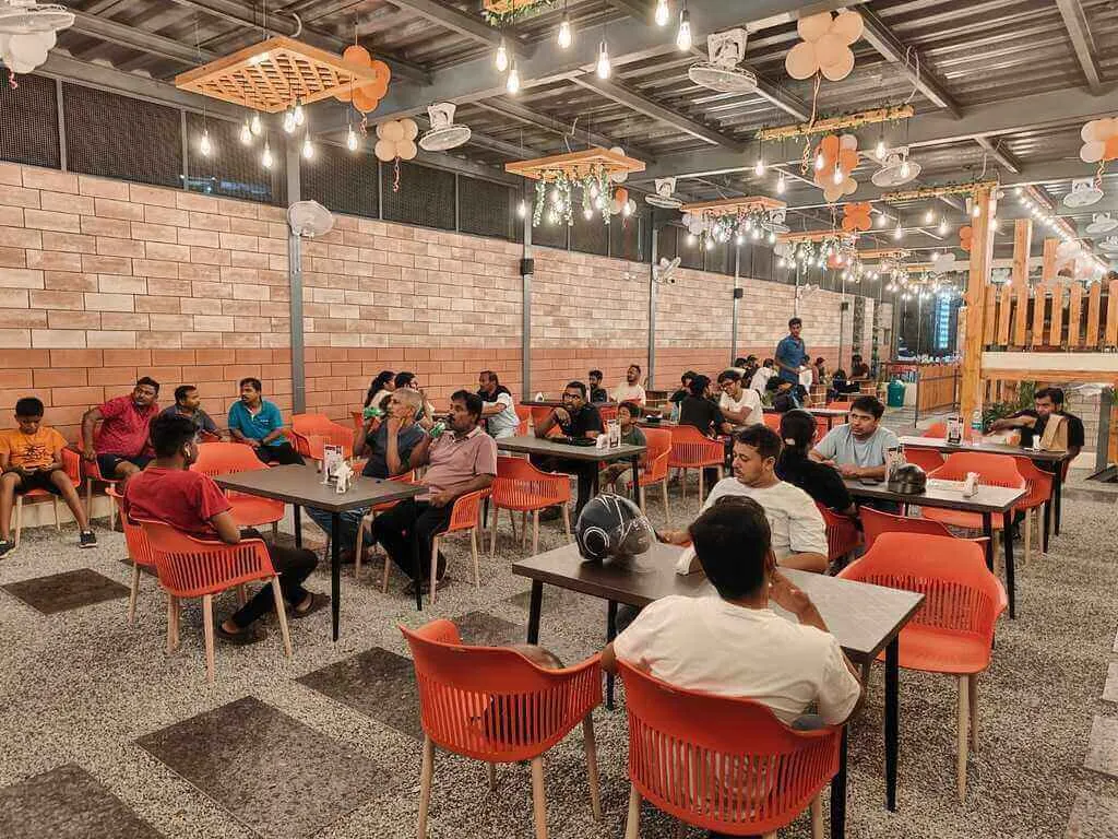 Customers at a Bagara Biryani Cafe | Bagara Biryani Cafe – Authentic Andhra-Style Biryani in Bengaluru Customers at a Bagara Biryani Cafe