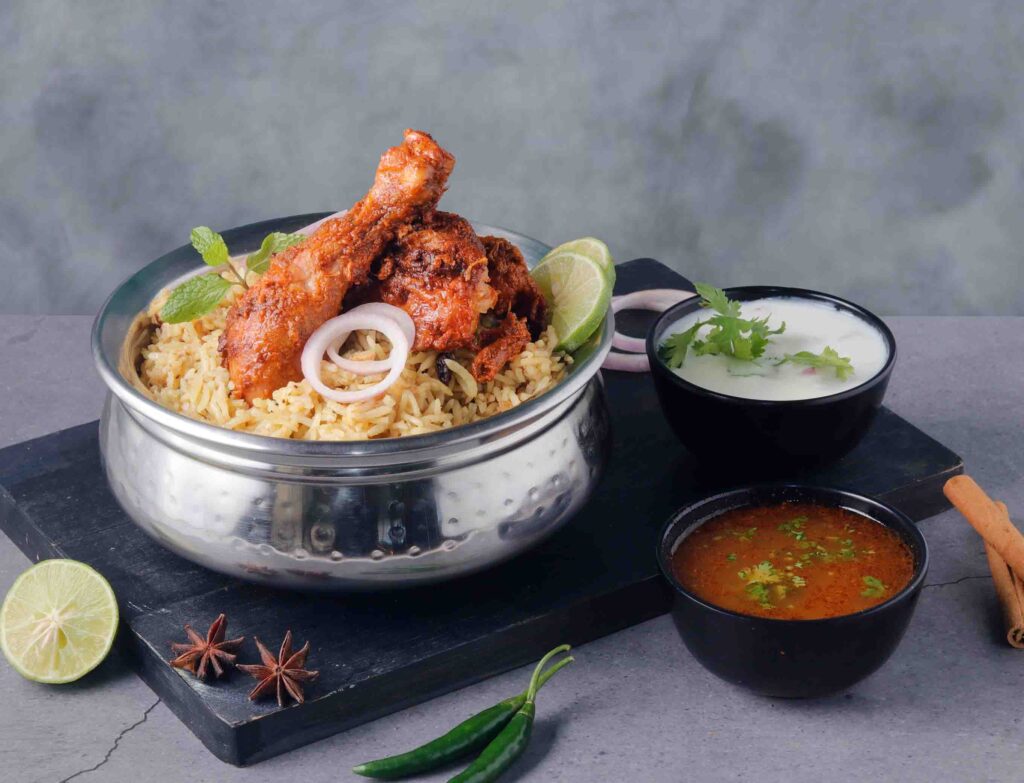 Grill Chicken Biryani | Bagara Biryani Cafe – Authentic Andhra-Style Biryani in Bengaluru
