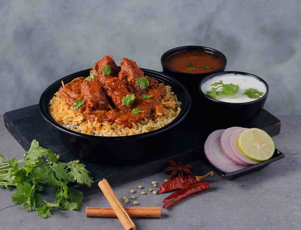Guntur Chicken Biryani | Bagara Biryani Cafe – Authentic Andhra-Style Biryani in Bengaluru Guntur Chicken Biryani