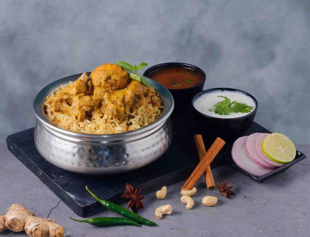 Zamindar Chicken Biryani | Bagara Biryani Cafe – Authentic Andhra-Style Biryani in Bengaluru Zamindar Chicken Biryani
